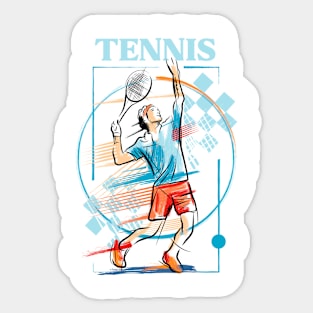 TENNIS PLAYER Sticker